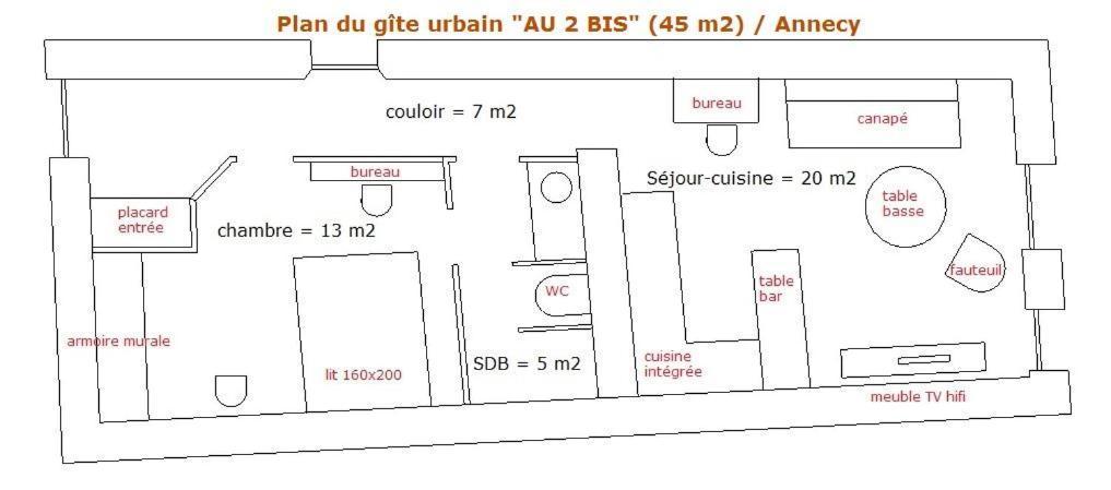 Gite Urbain Au 2Bis - آنسي المظهر الخارجي الصورة